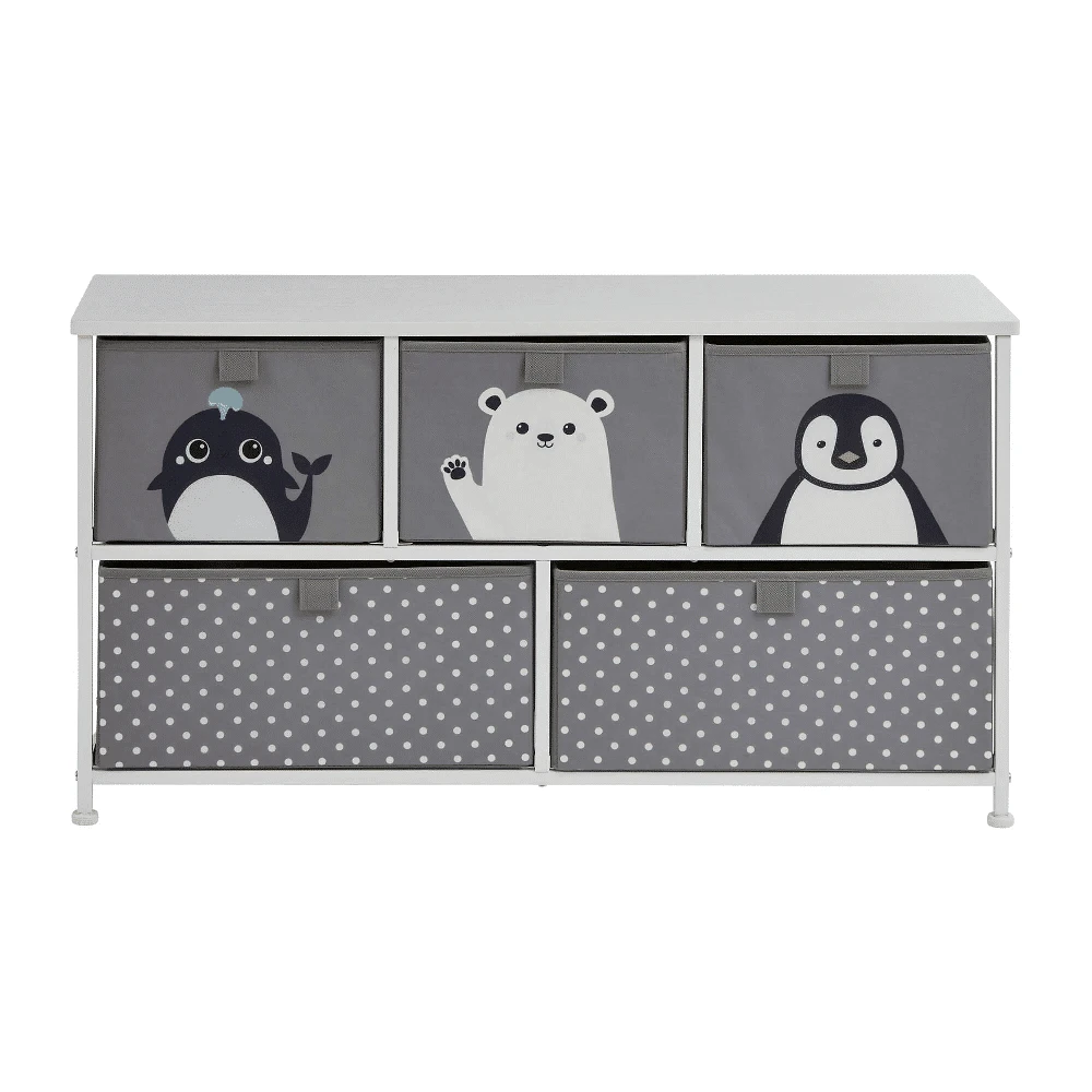 Liberty House Toys Arctic 5 Drawer Kids Storage Chest 7 Liberty House Toys Arctic 5 Drawer Kids Storage Chest - Image 5