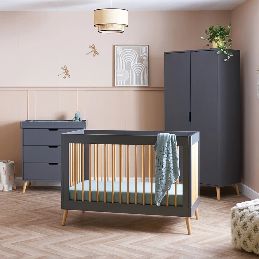 Obaby Maya 4in1 3 Piece Nursery Room Set – Slate 3 Obaby Maya 4in1 3 Piece Nursery Room Set – Slate