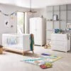 Babymore Mona 4in1 3 Piece Nursery Room Set – White -Baby Supplies Mona 3 Piece Room Set WHITE scaled 1