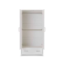 Obaby Nika 4 Piece Nursery Room Set/Under Drawer- White -Baby Supplies Nika wardrobe white 3 1
