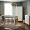 Obaby Maya 4in1 3 Piece Nursery Room Set – White And Natural -Baby Supplies Obaby Maya 3 piece nursery room set 1