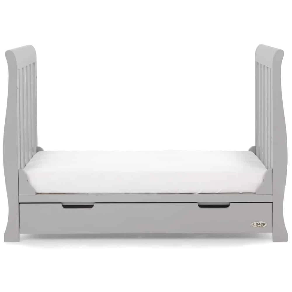Obaby Stamford Mini Cot Bed 2 Piece Room Set – Warm Grey 7 Obaby Stamford Mini Cot Bed 2 Piece Room Set – Warm Grey - Image 5