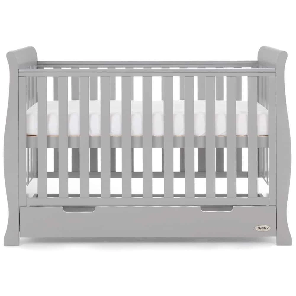 Obaby Stamford Mini Cot Bed 2 Piece Room Set – Warm Grey 8 Obaby Stamford Mini Cot Bed 2 Piece Room Set – Warm Grey - Image 6