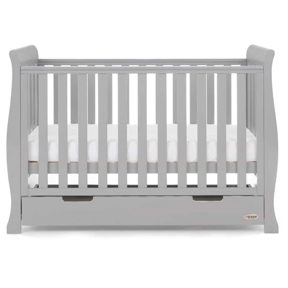 Obaby Stamford Mini Cot Bed 2 Piece Room Set – Warm Grey 9 Obaby Stamford Mini Cot Bed 2 Piece Room Set – Warm Grey - Image 7