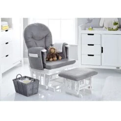 Obaby Nika 5 Piece Nursery Room Set – Grey Wash -Baby Supplies Obaby reclining chair