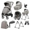 Peg Perego Veloce 10 Piece I-Size Isofix Travel System Bundle – Mercury -Baby Supplies Peg Perego Veloce 10 Piece i Size Travel System Bundle city grey