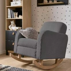 CuddleCo Rafi Cot Bed – Oak And Black 15 CuddleCo Rafi Cot Bed – Oak And Black -Baby Supplies RR