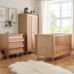 Tutti Bambini Japandi 3 Piece Room Set – Light Oak