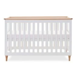 Orla Cot Bed – White With Oak -Baby Supplies SGET4Y6