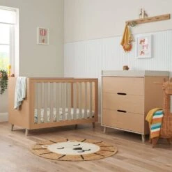 Tutti Bambini Fika 2 Piece Room Set – Light Oak/White Sand