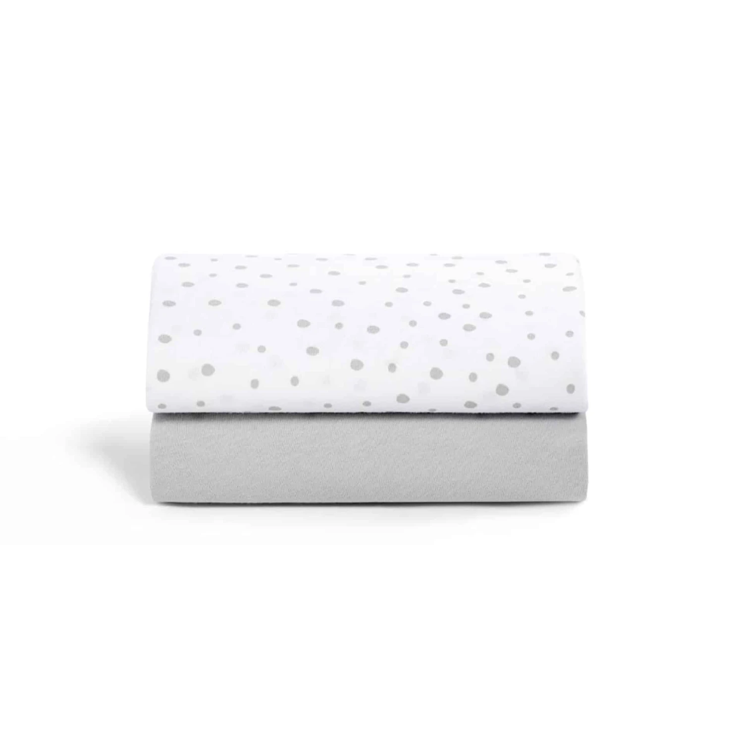 Snuz Crib 2 Pack Fitted Sheets Grey Spot 5 Snuz Crib 2 Pack Fitted Sheets Grey Spot - Image 3