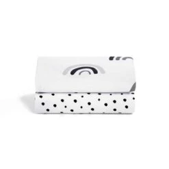 Snuz Crib 2 Pack Fitted Sheets Mono Rainbow 7 Snuz Crib 2 Pack Fitted Sheets Mono Rainbow -Baby Supplies Snuz Crib 2 Pack Fitted Sheets Rainbow 3