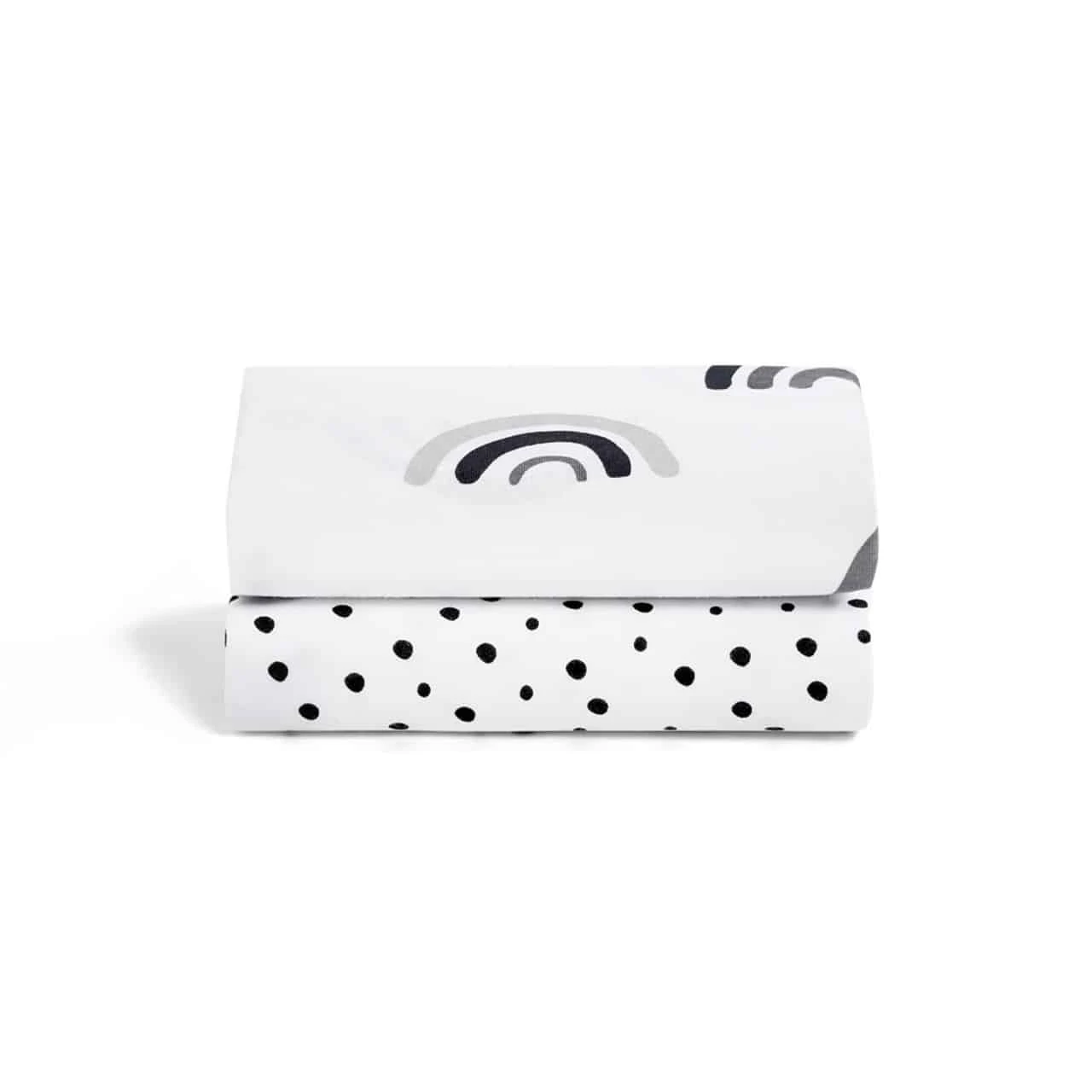 Snuz Crib 2 Pack Fitted Sheets Mono Rainbow 5 Snuz Crib 2 Pack Fitted Sheets Mono Rainbow - Image 3