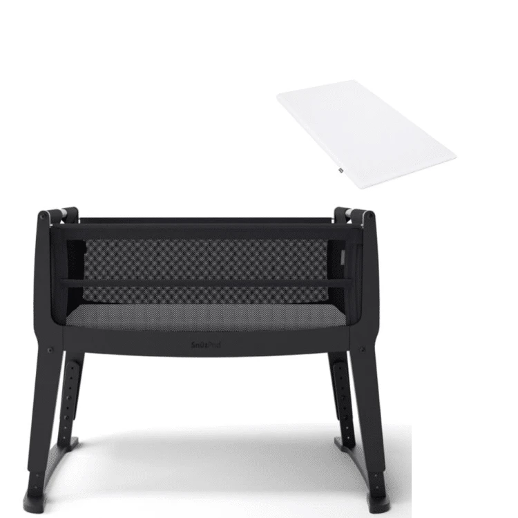 SnuzPod Studio Bedside Crib With Mattress Brooklyn Graphite 3 SnuzPod Studio Bedside Crib With Mattress Brooklyn Graphite