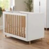 Tutti Bambini Fika Mini Cot Bed – White/Light Oak -Baby Supplies TRY55 1