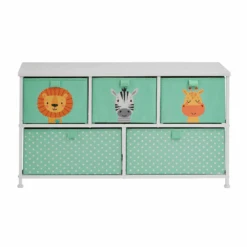 Liberty House Toys Jungle 5 Drawer Kids Storage Chest 16 Liberty House Toys Jungle 5 Drawer Kids Storage Chest -Baby Supplies TYUJYU