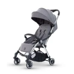 Miniuno Touchfold Stroller – Grey -Baby Supplies Touchfold grey 3