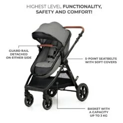 Kinderkraft ESME Travel System Grey -Baby Supplies VDHRTY67