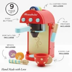 Le Toy Van Wooden Toy Coffee Machine And Pods 8 Le Toy Van Wooden Toy Coffee Machine And Pods -Baby Supplies VGHRTU