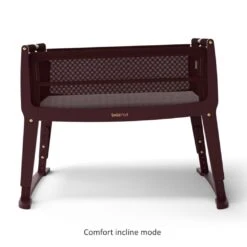 SnuzPod Studio Bedside Crib With Mattress Rome Burgundy -Baby Supplies VSGEY4 5