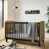 CuddleCo Rafi Cot Bed – Oak And Black 2 CuddleCo Rafi Cot Bed – Oak And Black -Baby Supplies Web Desktop 1600x1600 RAFI BLACK05 LR COTBED scaled 1