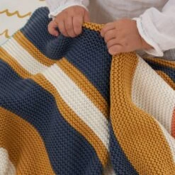 Tutti Bambini Chunky Knitted Baby Blanket – Our Planet -Baby Supplies XDF