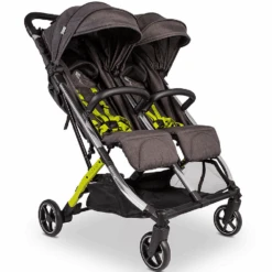 Push Me Dubl Lightweight Double Stroller – Pistachio -Baby Supplies Y85