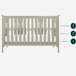Tutti Bambini Misha Cot Bed – Sage/Golden Oak -Baby Supplies ZASWE4R5 1