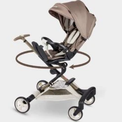 Micro Lightweight Stroller 360 Latte -Baby Supplies aWAET4WYR