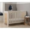 Tutti Bambini Alba Mini Cot Bed – Sand/Distressed Oak 1 Tutti Bambini Alba Mini Cot Bed – Sand/Distressed Oak -Baby Supplies alba mini white distressed oak