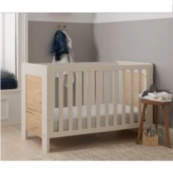 Tutti Bambini Alba Mini Cot Bed β Sand/Distressed Oak
