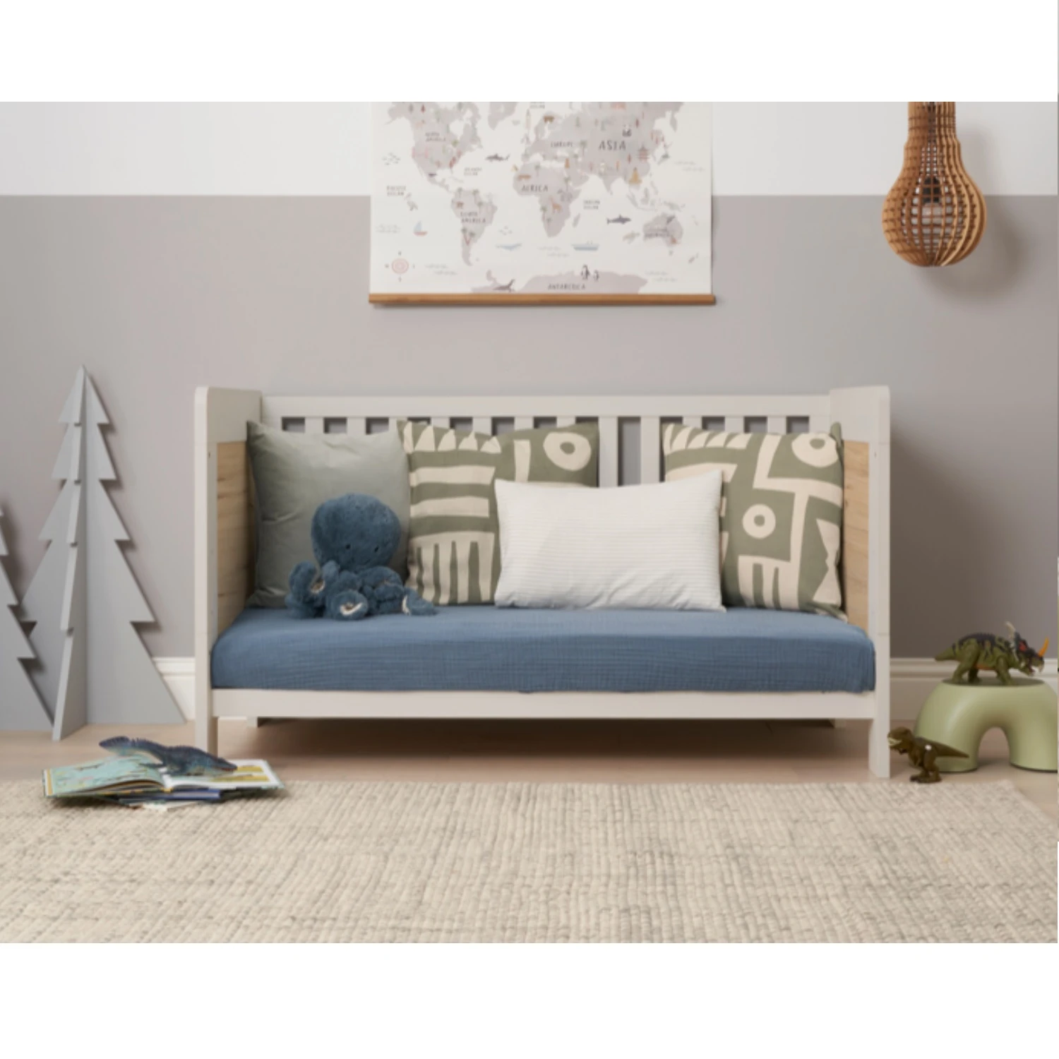 Tutti Bambini Alba Cot Bed – Sand/Distressed Oak 4 Tutti Bambini Alba Cot Bed – Sand/Distressed Oak - Image 2