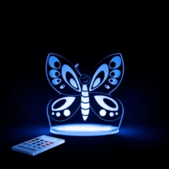 Aloka Childrens Remote Control Night Light – Butterfly