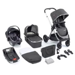 Babymore Memore V2 Isofix 3 In 1 Travel System β Chrome