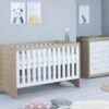 Babymore Veni 2 Piece Nursery Room Set – White/Oak -Baby Supplies babymore veni 2 piece nursery room set white oak scaled 1
