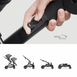 Hauck Melange Grey Atlantic Twin Stroller With Car Seat -Baby Supplies bbbbbbb 2