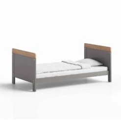 The Belstone Cot Bed Dove Grey And Oak -Baby Supplies belstone cot bed dove grey oak 2 1