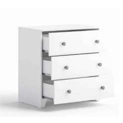 The Belstone 3 Piece Nursery Room Set White And Grey -Baby Supplies belstone dresser white and grey 2