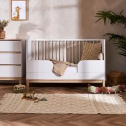 Obaby Astrid 2 Piece Nursery Room Set – White/Oak -Baby Supplies bfhtuj