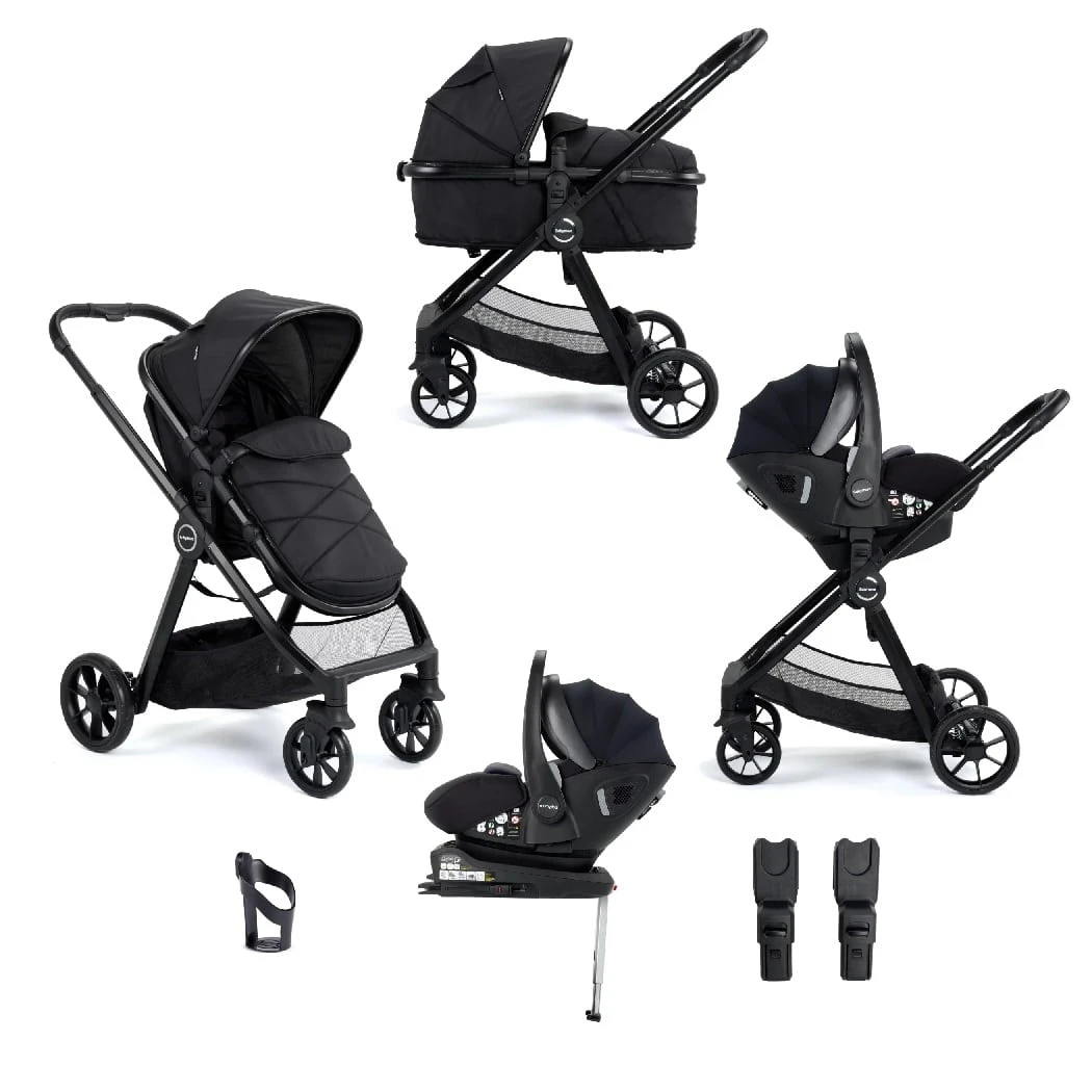 Mimi Travel System Pecan I-Size Car Seat With ISOFIX Base – Black 3 Mimi Travel System Pecan I-Size Car Seat With ISOFIX Base – Black