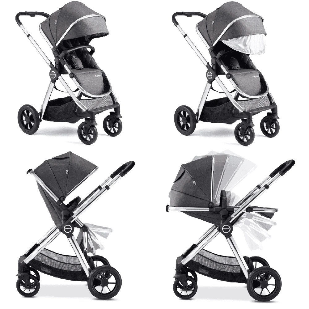 Babymore Memore V2 Pram Pushchair 11 Piece Chrome 8 Babymore Memore V2 Pram Pushchair 11 Piece Chrome - Image 6