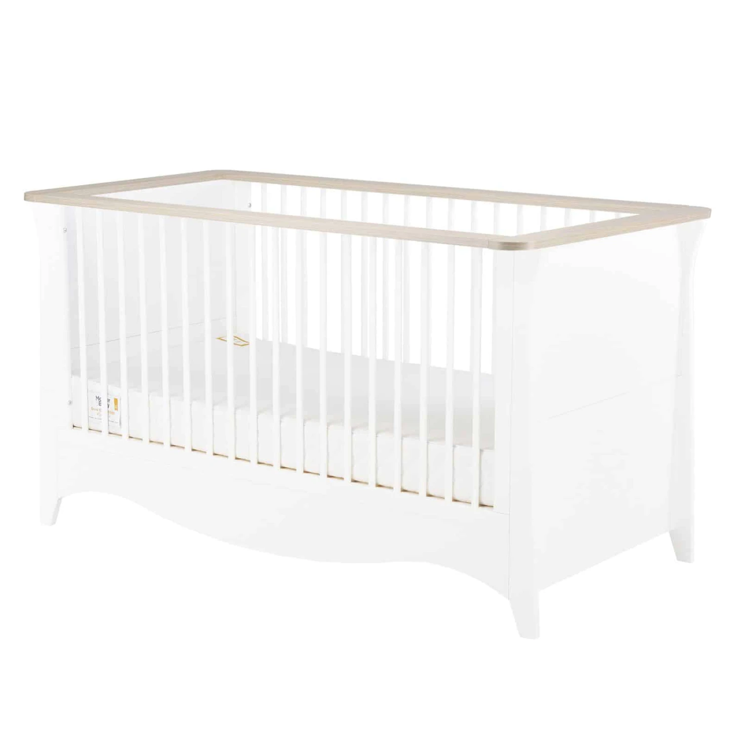 CuddleCo Clara White/Ash Cot Bed 7 CuddleCo Clara White/Ash Cot Bed - Image 5