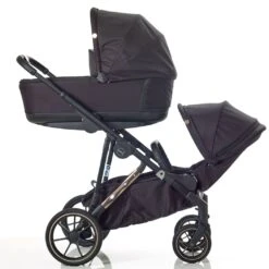Mee-Go UNO Plus Baby And Toddler Tandem Pushchair Black/Rose