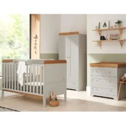 Tutti Bambini Rio 4 Piece Nursery Room Set β Dove Grey Oak