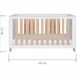 Tutti Bambini Fika 2 Piece Room Set – White/Light Oak -Baby Supplies detyr6