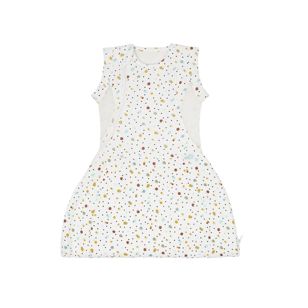 Purflo Swaddle To Sleep Bag Scandi Spot All Seasons 0-4 Months, 2.5 Tog 4 Purflo Swaddle To Sleep Bag Scandi Spot All Seasons 0-4 Months, 2.5 Tog - Image 2