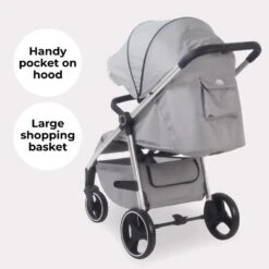 My Babiie MB160 Grey Tropical Plus Pushchair -Baby Supplies dfrt55