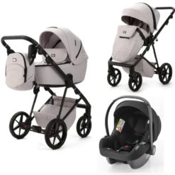 Mee-Go Milano Evo Newborn Travel System Builder – Biscuit