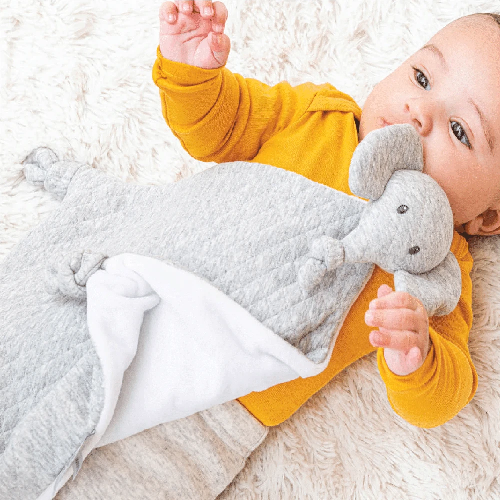 Nattou Tembo Elephant Doudou Grey 4 Nattou Tembo Elephant Doudou Grey - Image 2