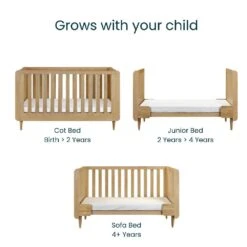 Tutti Bambini Japandi Mini 3 Piece Room Set – Light Oak -Baby Supplies drty 2
